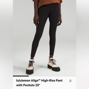 lululemon Align High-Rise Pant with Pockets 25”